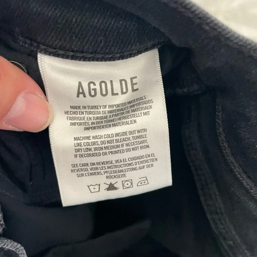Agolde Sophie black skinny denim